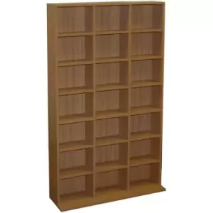 Image of Watsons - pigeon hole - 588 cd / 378 dvd Bluray Media Storage Unit - Oak - Oak