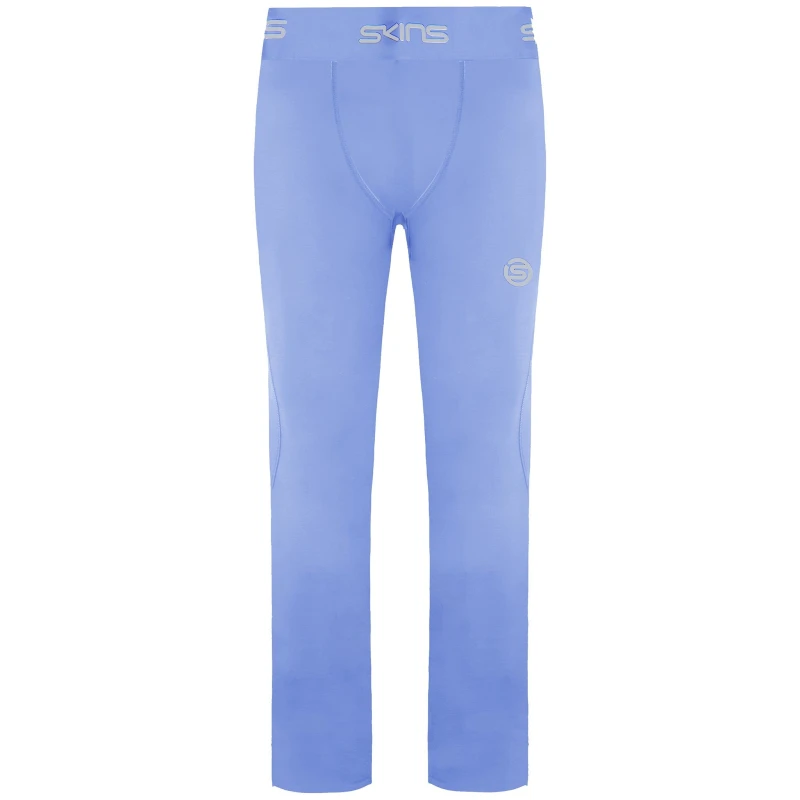 Image of Skins Mens Series-1 Sky Blue Leggings Size: Medium Blue Male M