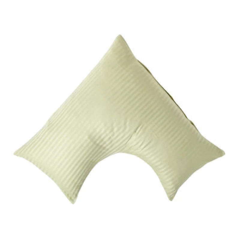 Image of Homescapes Egyptian Cotton Super Soft V Shaped Pillowcase 330 TC Green