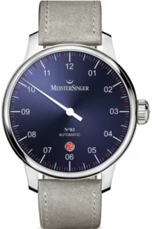 Image of Mens Meistersinger No 03 40mm Automatic Watch DM908