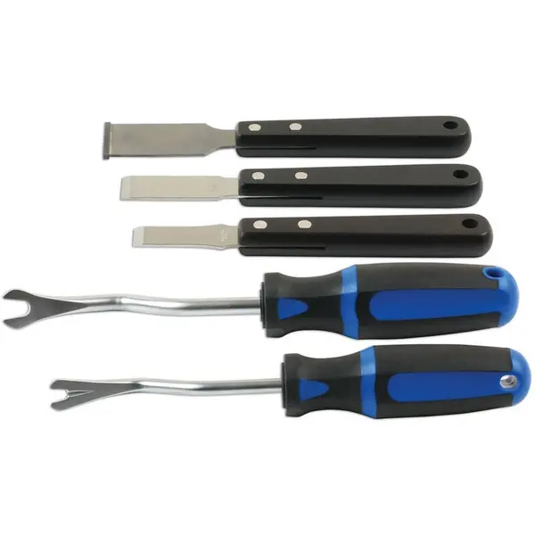 Image of LASER TOOLS Laser Tools - Clip Remover & Tungsten Tipped Scraper Set 5pc 7583 5018341075835