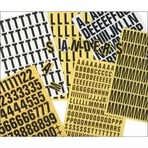 Image of Magnetic Letter Set - 17mm Yellow