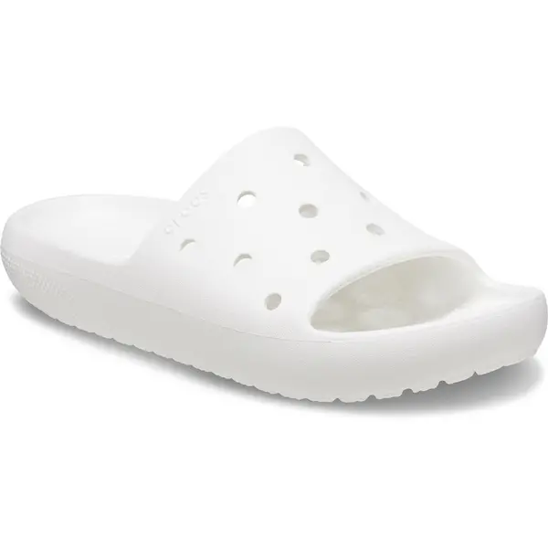 Image of Crocs Mens Classic Lightweight Sliders UK Size 7 (EU 41-42) White CRC489-WHITE-7