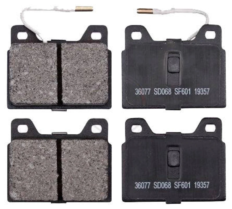 Image of A.B.S. 36077 Brake pad set with integrated wear sensor Brake Pad Set,disc brake (402)