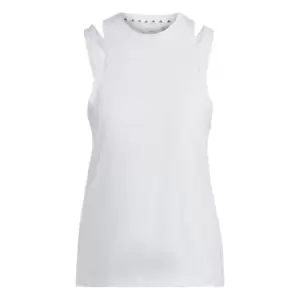 Image of adidas AEROREADY Train Essentials 3 Bar Logo Tank Top Wom - White