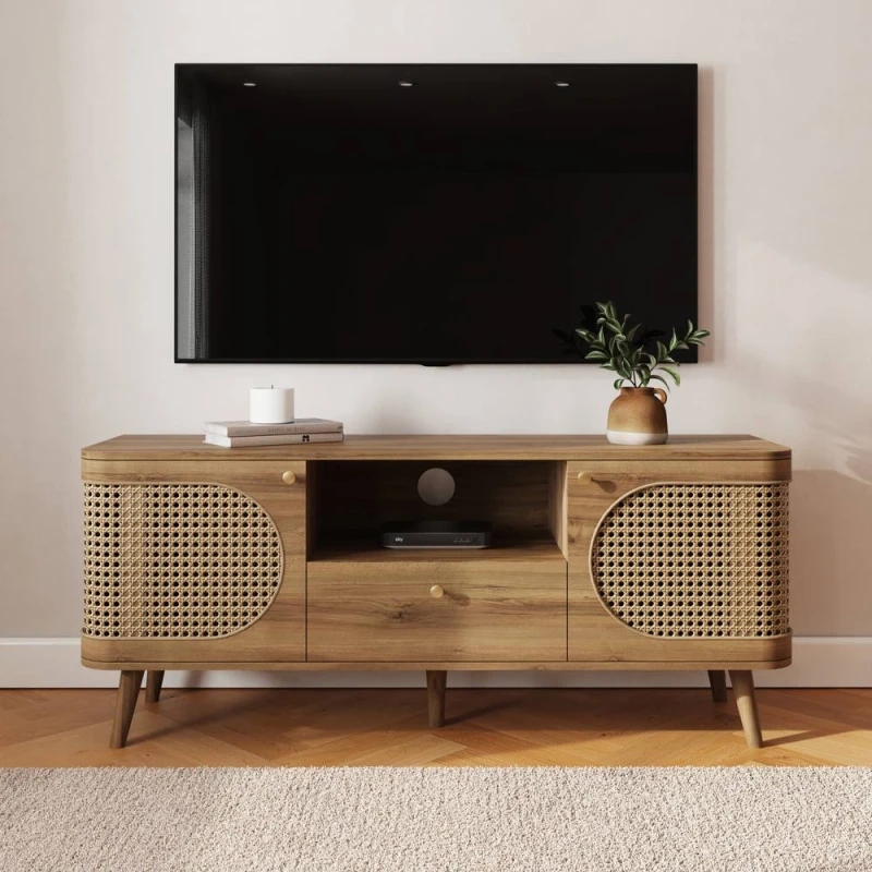 Image of Gfw Sorrel TV Unit (Fits Up To 55") Oak WWARO Unisex