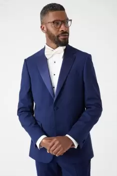 Image of Slim Fit Navy Tuxedo Suit Jacket