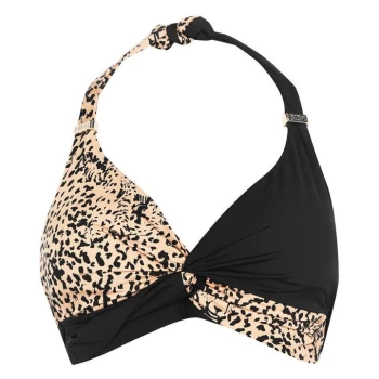 Image of Biba Sienna Twist Bikini Top - Cheetah