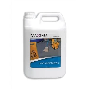 Image of Maxima Pine Disinfectant for Floors Wall Bins and Drains 5 Litres Pack of 2