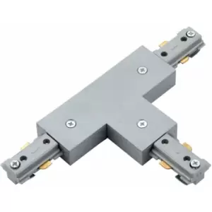 Image of Loops - Commercial Track Lighting T-Connector - 180mm x 107mm - Silver Rail System