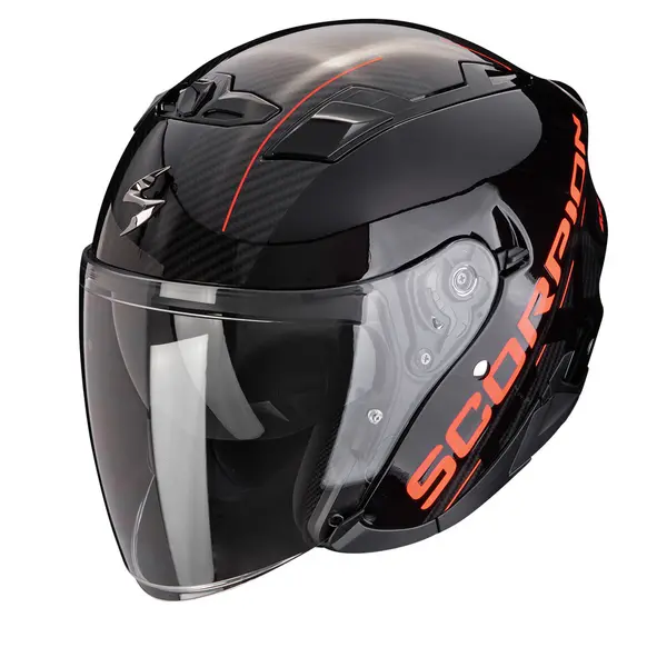 Image of Scorpion EXO-230 QR Black Red Jet Helmet Size S