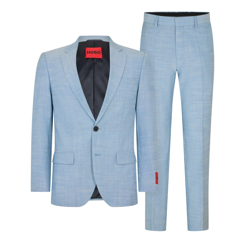 Image of Hugo Mens Henry Getlin232 Suit Lgt/Pastel Blue male 36 (46)