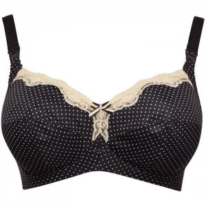 Image of Freya Dotty Non Wired Maternity Bra - Black