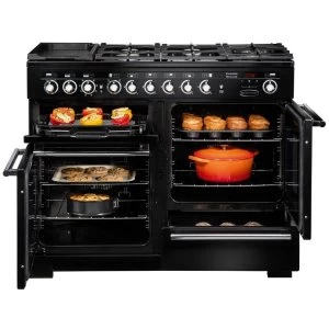 Image of Rangemaster EDL110DFFBLC 117260 Encore Deluxe 110cm DF Range Cooker BlackChrome