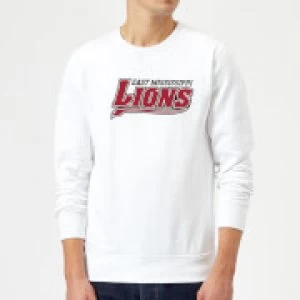 Image of East Mississippi Community College Lions Script Logo Sweatshirt - White