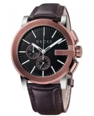 Image of Gucci G-Chrono XL Brown PVD Case Mens Watch YA101202 YA101202