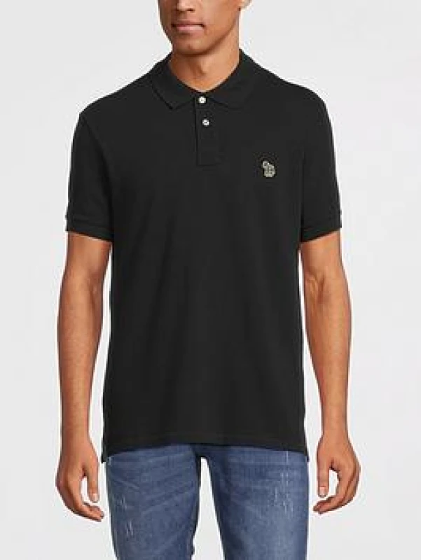 Image of Paul Smith Zebra Regular Polo Shirt - Black M