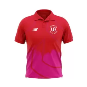 Image of New Balance Balance Welsh Fire Polo Shirt Junior Boys - Red