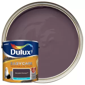 Image of Dulux Easycare Washable & Tough Decadent Damson Matt Emulsion Paint 2.5L