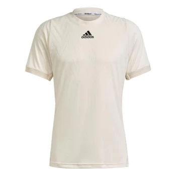 Image of adidas Tennis Primeblue Freelift T-Shirt Mens - Wonder White