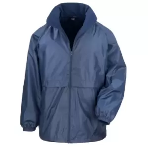 Image of Result Mens Core Adult DWL Jacket (With Fold Away Hood) (S) (Navy Blue)