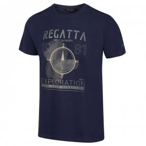Image of Regatta Cline IV Graphic Tshirt - Navy