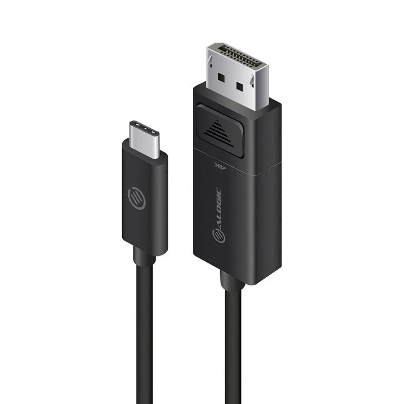 Image of ALOGIC ALOGIC 2m USB-C to DisplayPort Cable with 4K Support - Male to Male - Premium Retail Box Packaging ELUCDP-02RBLK