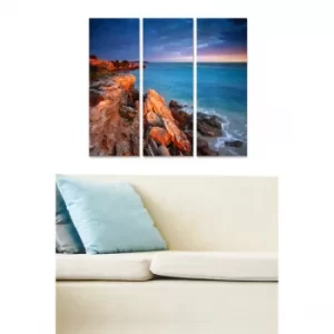 Image of MDF86113681 Multicolor Decorative MDF Painting (3 Pieces)