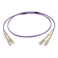 Image of C2G 1m SC/SC OM4 LSZH Fibre Patch - Violet