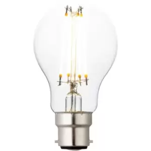 Image of 7W B22 LED Vintage Filament GLS Bulb - Warm White - Dimmable Clear Glass Lamp