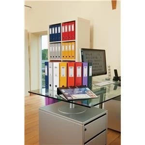 Image of Original Elba A4 Lever Arch File with Front Pocket PVC 2 Ring 70mm Black Pack of 10