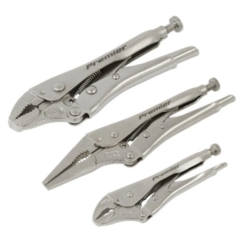 Image of Sealey Premier 3 Piece Locking Pliers Set in Tool Roll