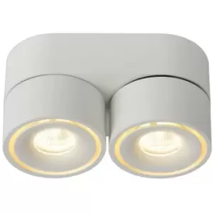 Image of Lucide YUMIKO - Surface Mounted Ceiling Spotlight - Ø7,8cm - LED Dim. - 2x8W 2700K - White