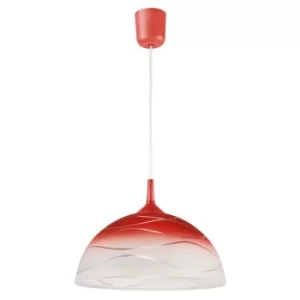Image of Dome Pendants Red, 1x E27
