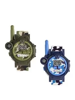 Image of Tikkers Tikkers Blue and Green Camo Boys Walkie Talkie Set, Multi