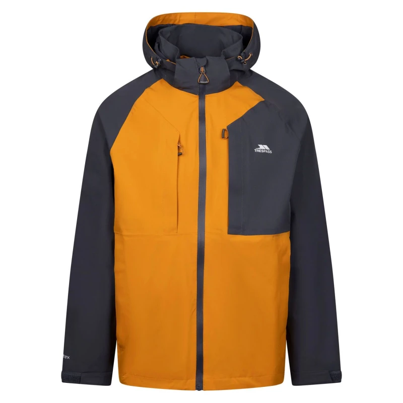 Image of Trespass Trespass Men Fala Outdoor Jacket in Amber Size: Small Amber S Male 5063703962292
