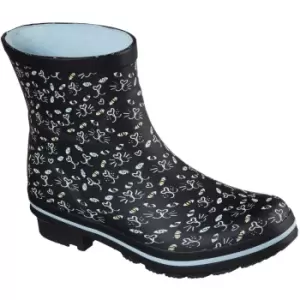 Image of Skechers Womens/Ladies Bobs Rain Check Misty Eye Wellington Boots (6 UK) (Black)