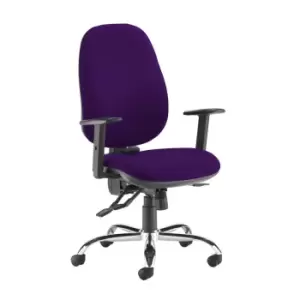 Image of Dams MTO Jota Ergo 24HR Ergonomic Asynchro Task Chair - Blizzard Grey