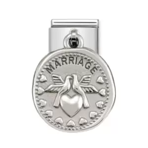 Image of Nomination Classic Silver Marriage Charm