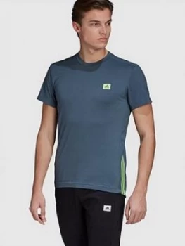 Image of Adidas D2M Motion T-Shirt - Navy