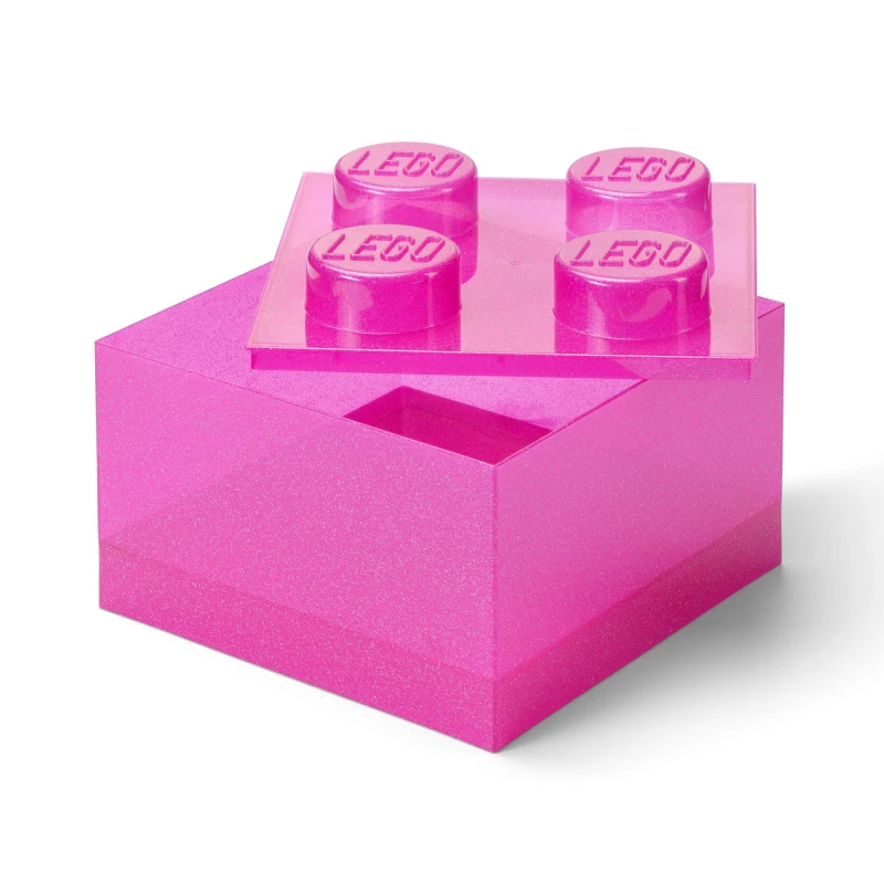 Image of LEGO LEGO 4 Brick Storage Glitter Medium unisex 4 Brick