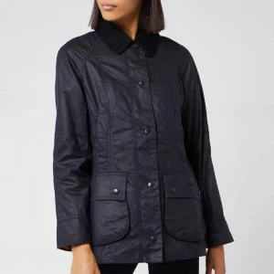Image of Barbour Womens Beadnell Wax Jacket - Navy - UK 16