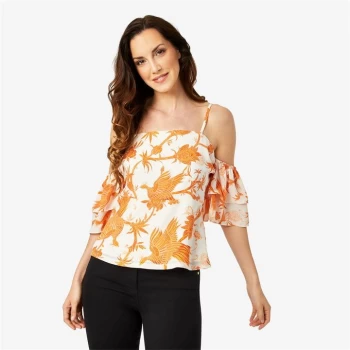 Image of Biba Tier Sleeve Top - Balinese Print
