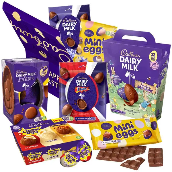Image of Cadbury Gifts Direct Cadbury Gifts Happy Easter Egg Chocolate Gift EggSHARE