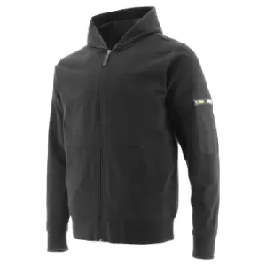Image of Caterpillar Mens Loop Back Full Zip Hoodie (L) (Black)