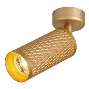 Image of Surface Mounted Spot Light, 1 x GU10, Champagne Gold - Luminosa Lighting