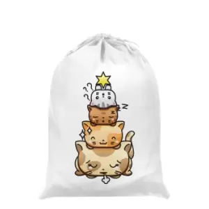 Image of Grindstore Catmas Tree Santa Sack (One Size) (White)