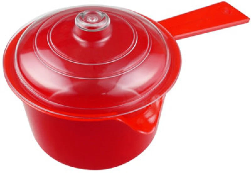 Image of Good2Heat Red 'Microwave Cookware' Saucepan with Plastic Lid - 600ml Red