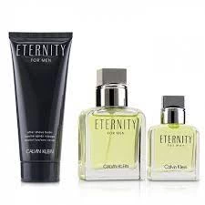 Image of Calvin Klein Eternity Gift Set 30ml Eau de Toilette + 15ml Eau de Toilette + 100ml Aftershave Balm