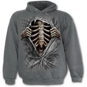 Image of Super Bad Kids X-Small Hoodie - Charcoal Grey